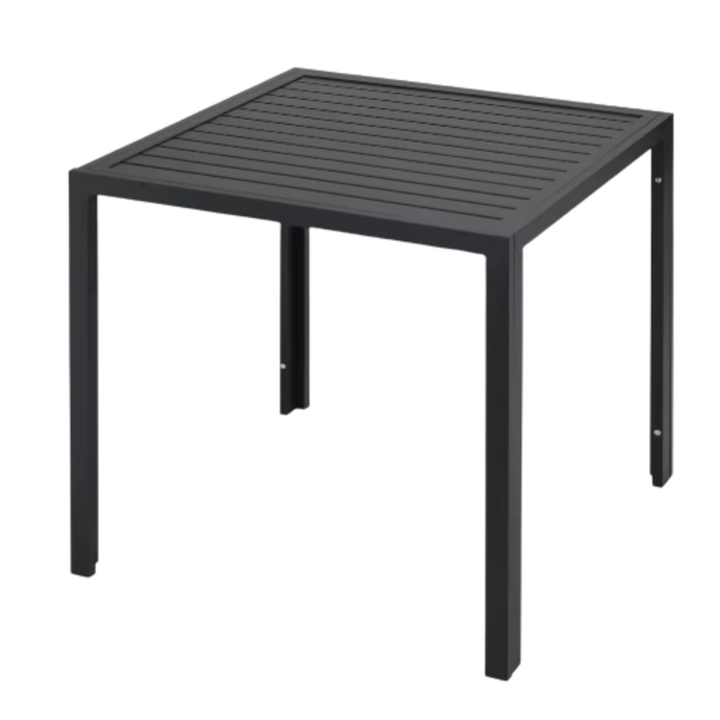 Gartentisch - Außentisch - Esstisch für draußen - Wetterfester Terrassentisch - Rechteckiger Aluminiumtisch - 75x75x73 cm - Für Garten und Hint...