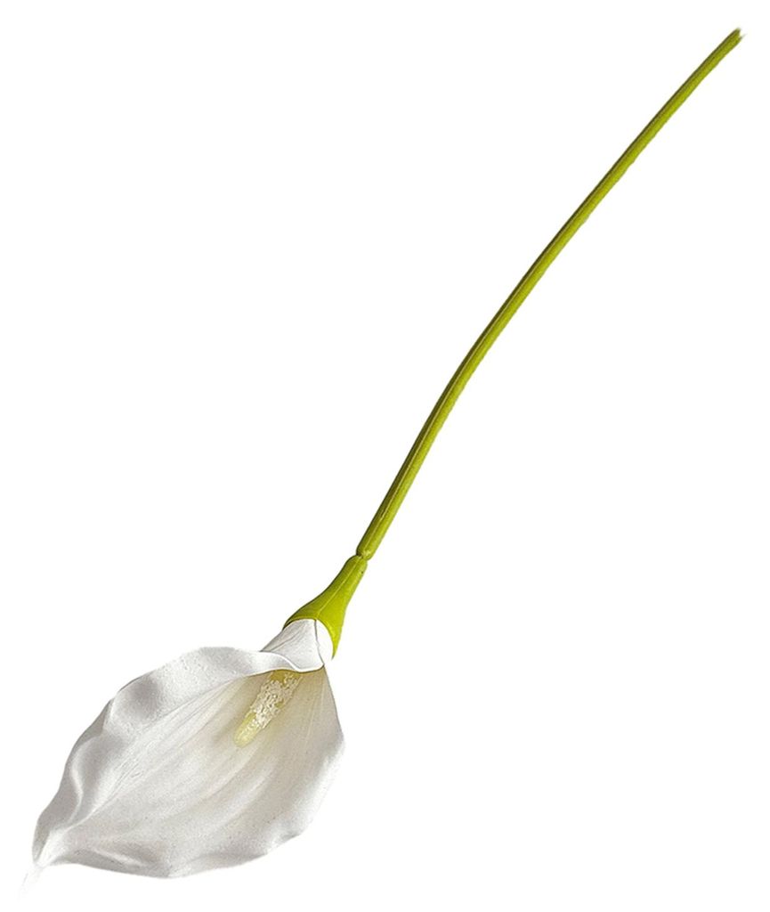 Künstliche Calla-Lilie, weiß, täuschend echt wirkend, für Hochzeiten, Brautpartys, Heimdekoration (Innenbereich)