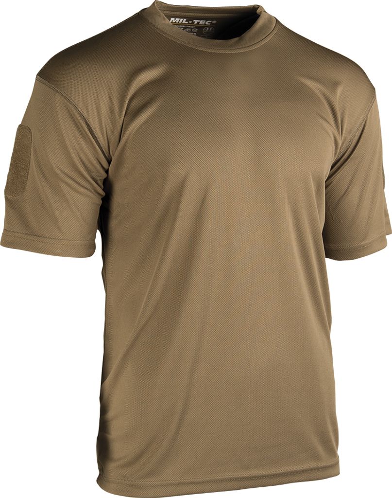 Mil-Tec Tactical Quick Dry T-Shirt, dark coyote