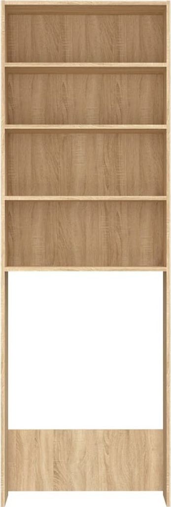 "2026 Aktion" Waschmaschinenschrank - CLORIS - Badezimmerschrank - schlichte Design - Sonoma-Eiche 64x24x190 cm - DEMöbel3070938