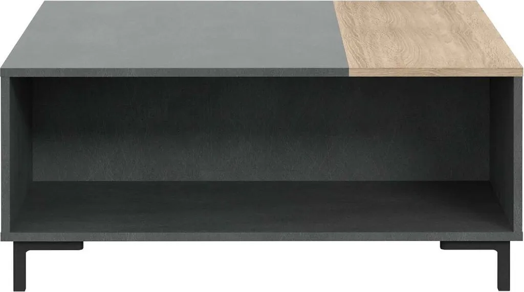 Table basse robuste aspect béton et chêne Sonoma facile à monter