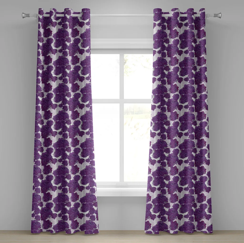 Tende ABAKUHAUS Malva Allium e Peonie | Tenda con Occhielli 280x225cm