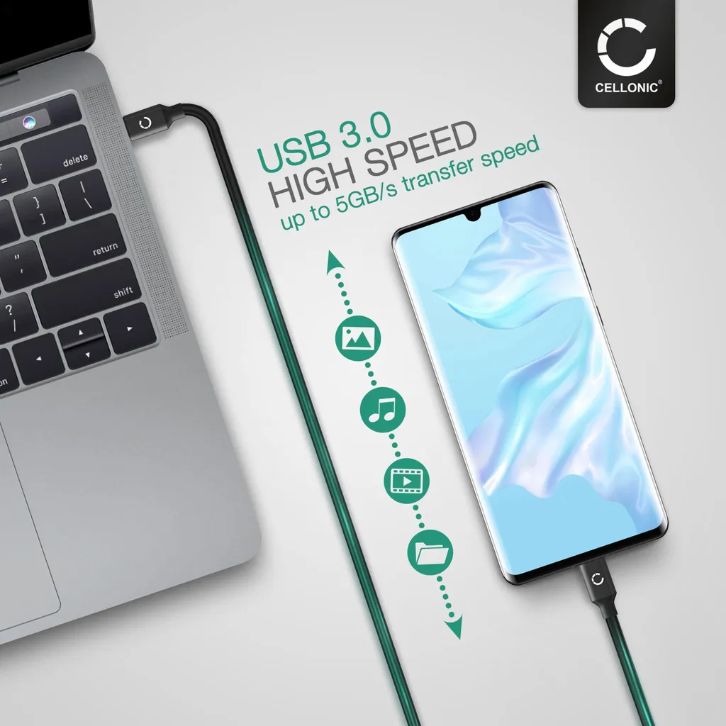CELLONIC® Cavo USB del tipo USB C Type C compatibile con