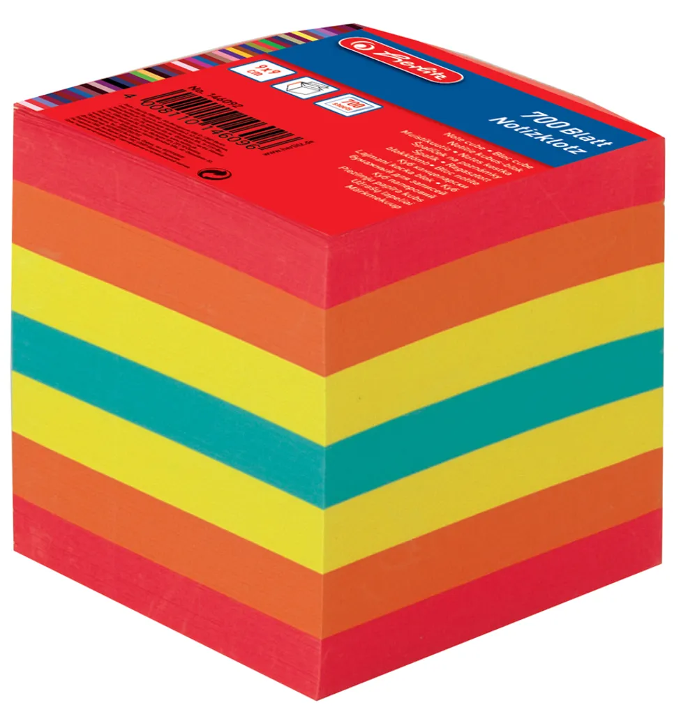 Blocco Note Herlitz 90x90 mm Colorato 700 Fogli - Offerta Speciale Ufficio