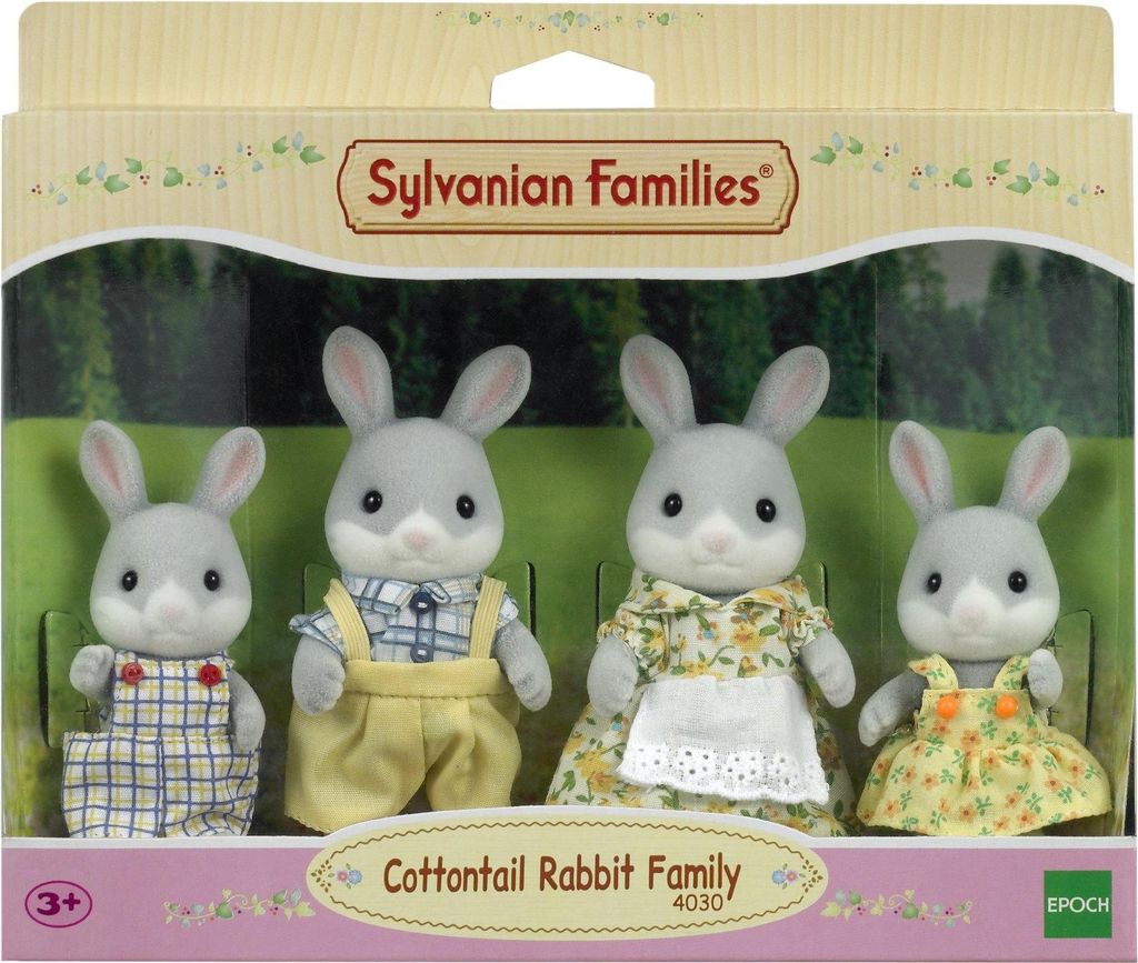 Sylvanian Families 4030 Famille Lapin à queue en coton Image du produit 
