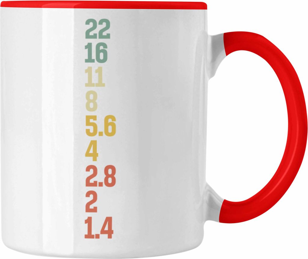 Trendation - Fotograf Tasse Zubehör Fotografie Geschenk Fotografieren Kaffeetasse Geschenkideen Lustige Grafik Insider (Rot)