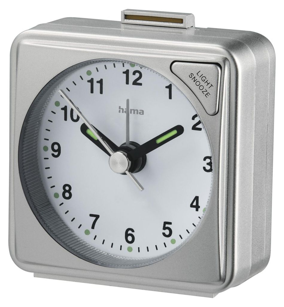 Hama Wecker Reisewecker "A50", Silber Produktbild 