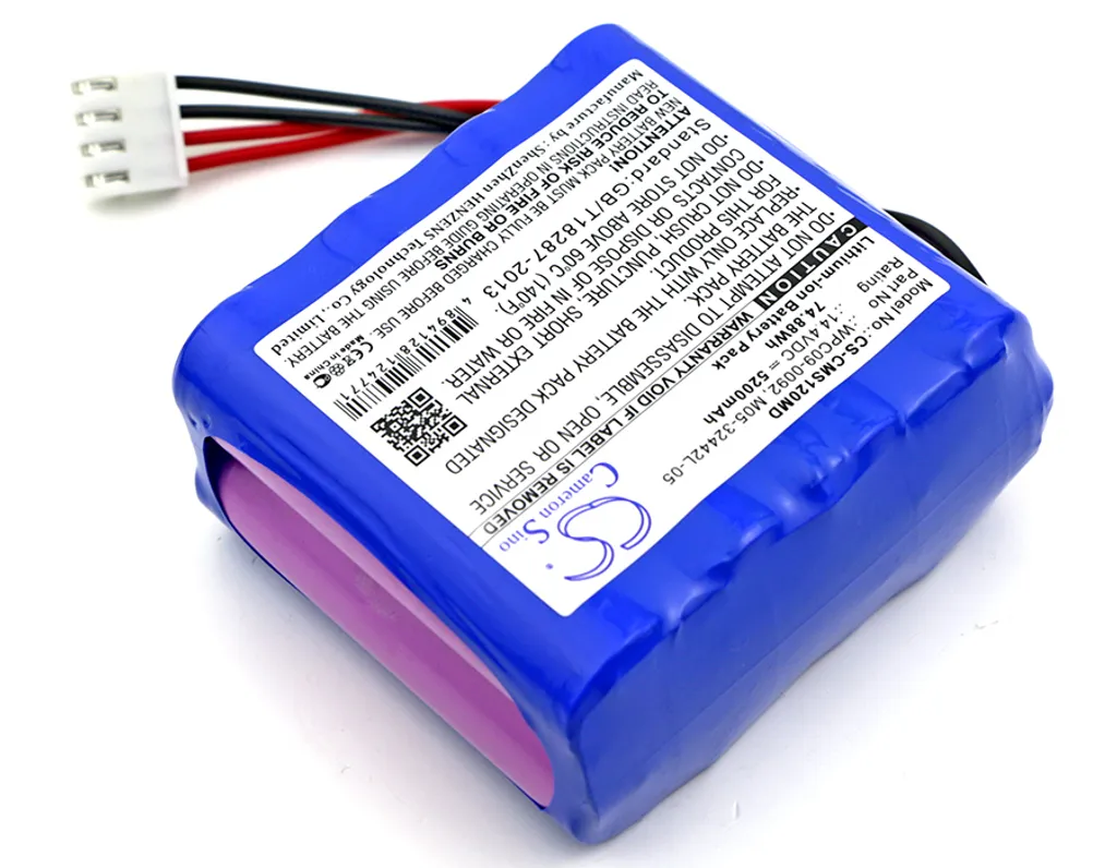 Batterie Haute Capacité 14.4V pour Appareil ECG Contec 1201G Techtek - 2