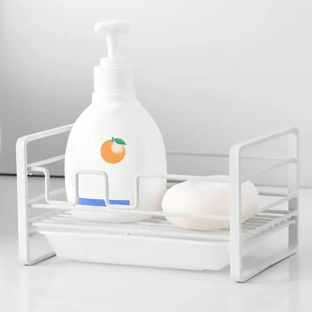 Porte-ustensiles de cuisine blanc en acier inoxydable - Design épuré