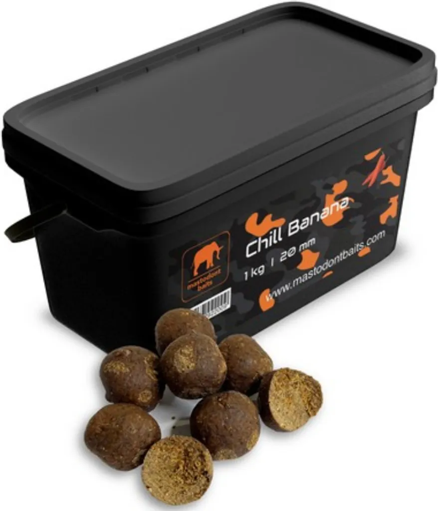 Bouillettes 20mm Chill Banana Mastodont Baits BM01036 haute diffusion