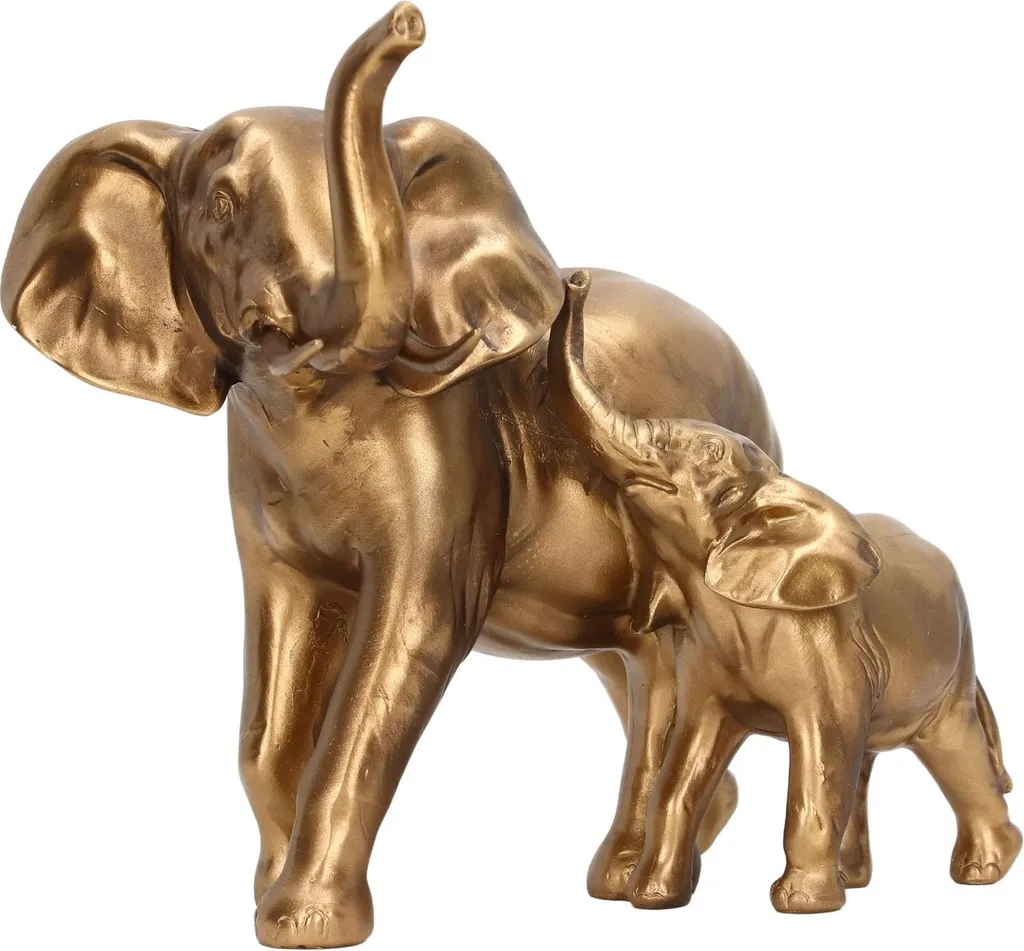 Idée Cadeau : Statue Éléphant Mère et Bébé pour Maison et Bureau