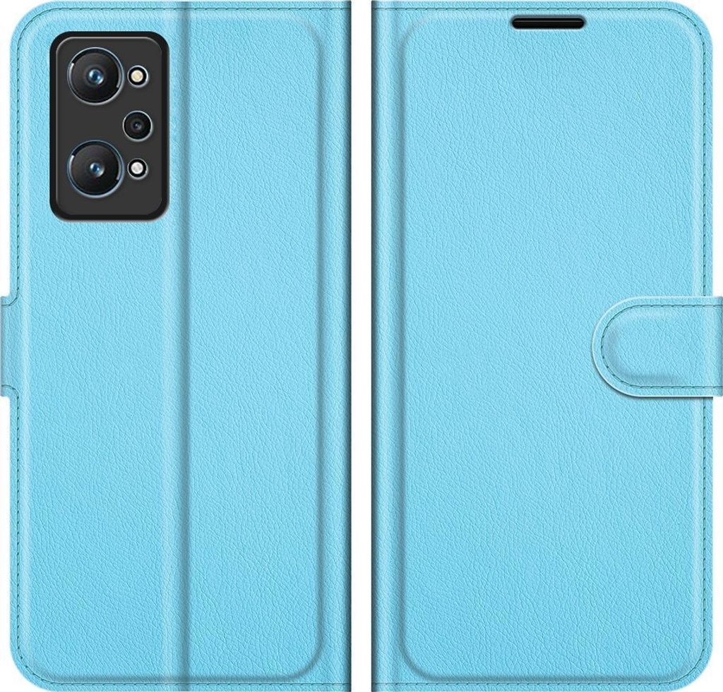 Mobigear Classic Realme GT Neo 3T Hülle Klapphülle Geldbörse - Blau