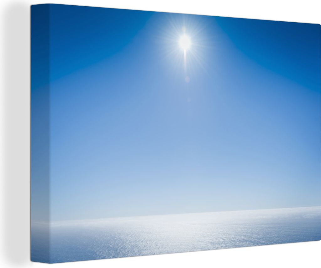OneMillionCanvasses - Leinwandbilder - 140x90 cm, Sommer - Meer - Sonne, Wandbilder Kunstdruck Wanddekoration - Foto auf Leinwand - Gemälde auf ...