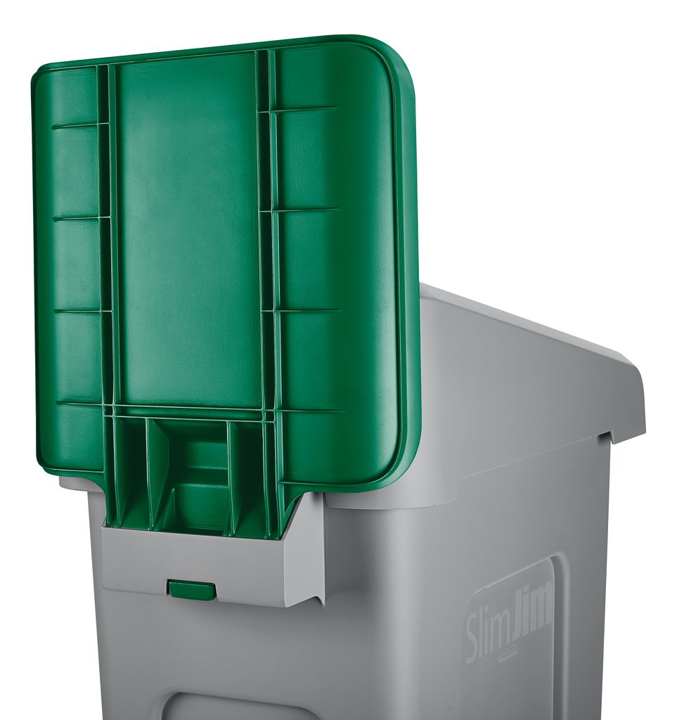 Rubbermaid 2007908 Abfallbehälter Rechteckig Kunststoff Grau