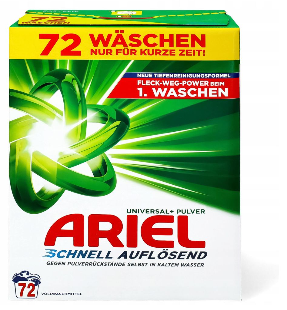 Ariel Universal+ Schnell lösliches weißes Waschpulver 3,96 Produktbild 