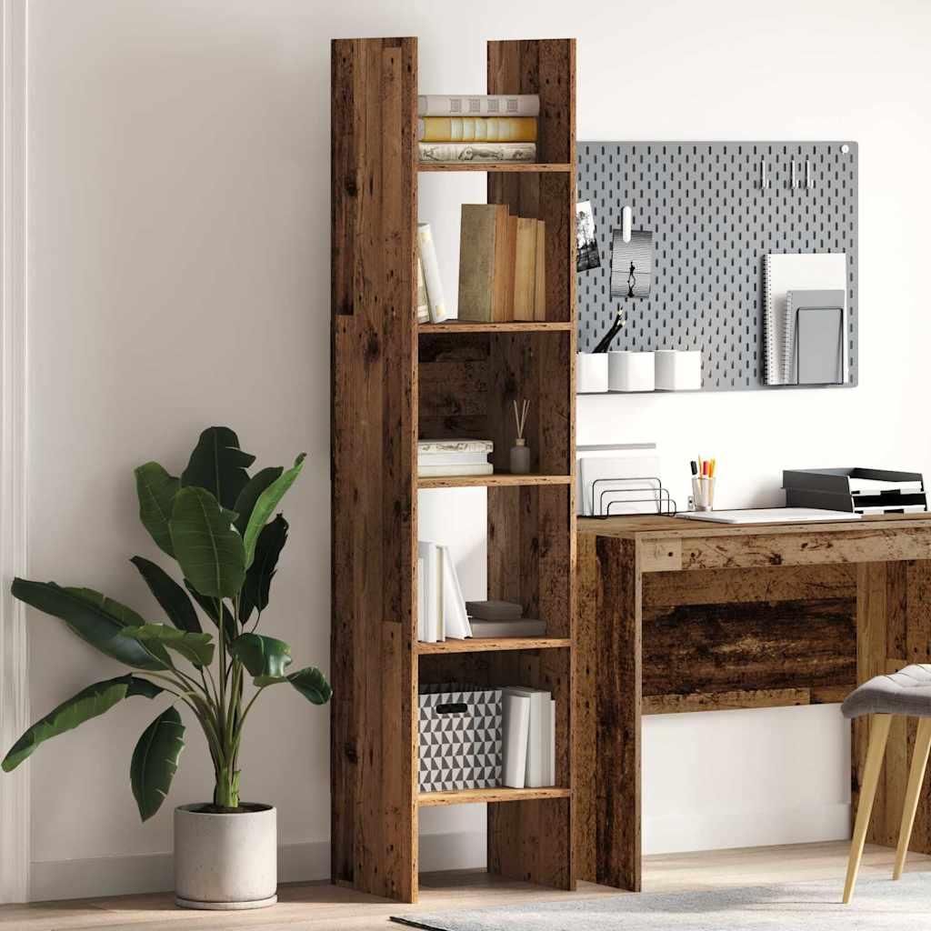 Möbel Bücherregal Altholz 40 x 35 x 180 cm Holzwerkstoff - Bücherregale 875018