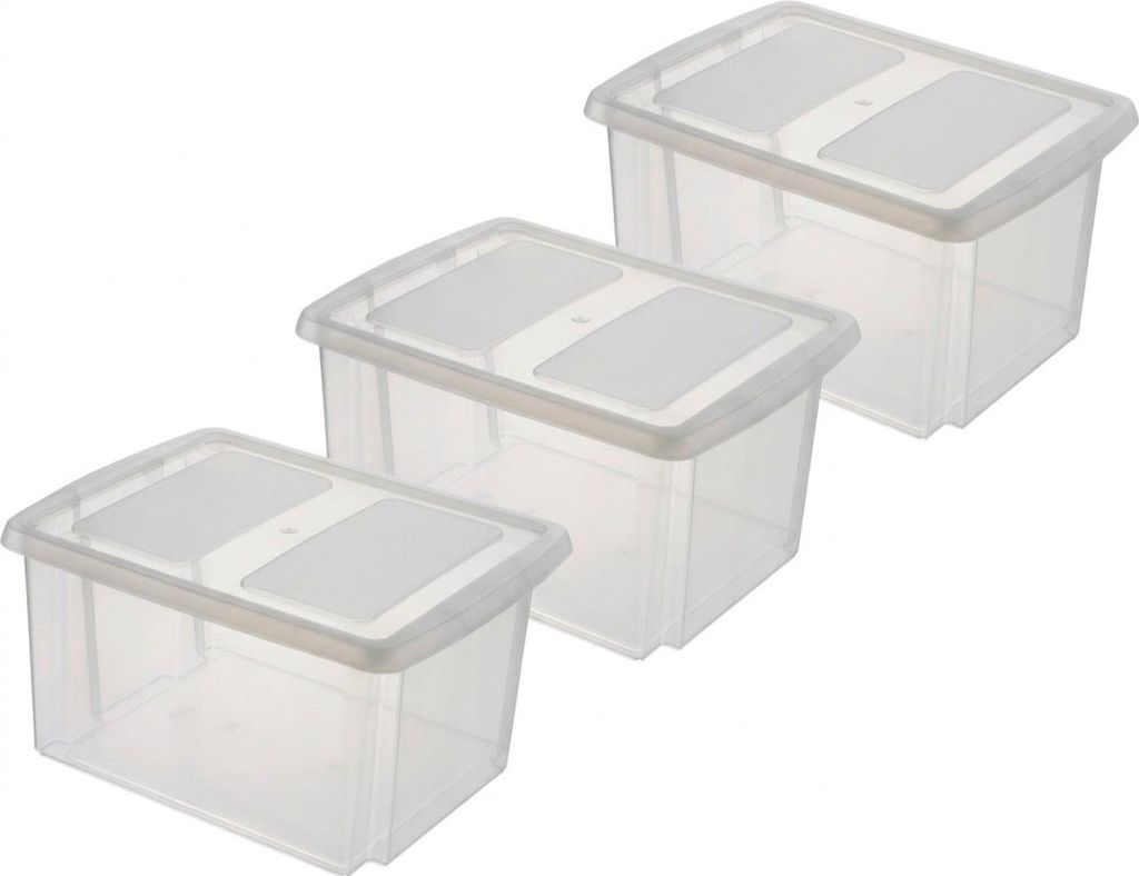 Sunware Aufbewahrungsbox mit Deckel Nesta 32 L transparent Produktbild 