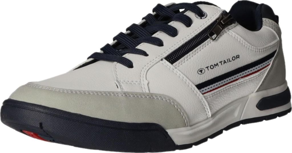 Tom Tailor Herrenschuhe sportlicher Schnürer Weiß Freizeit, Schuhgröße:44 EU