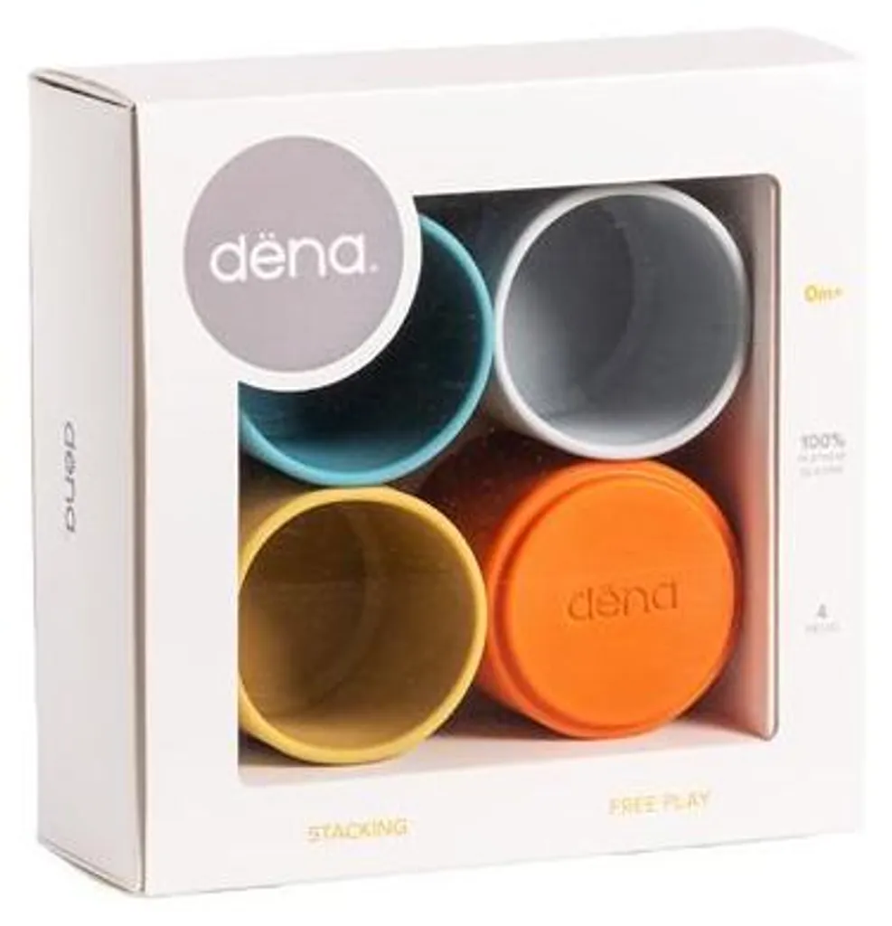 Gobelet empilable Dëna Nature - Set de jeu de construction pour bébé