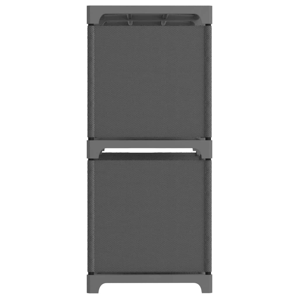 "Winterschlussverkauf " Würfel-Regal 4 Fächer Grau 69x30x72,5 cm Stoff - DEMöbel3297589