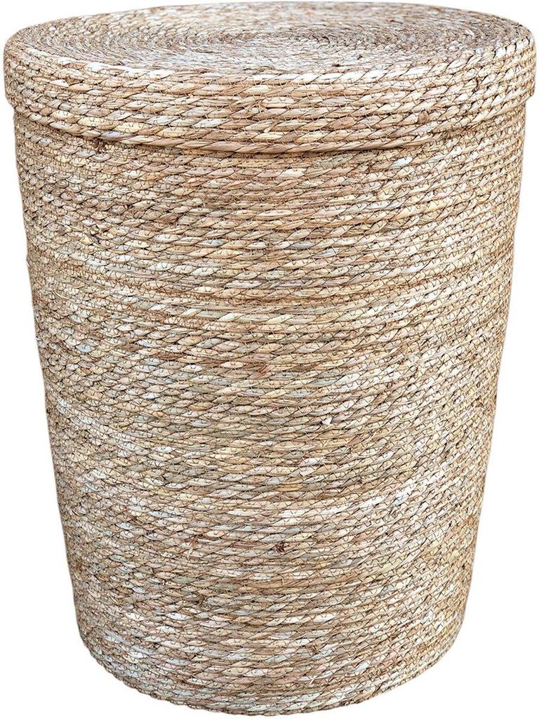 Lavandoux Wäschekorb aus Seegras mit Deckel – Naturfarben – Produktbild 