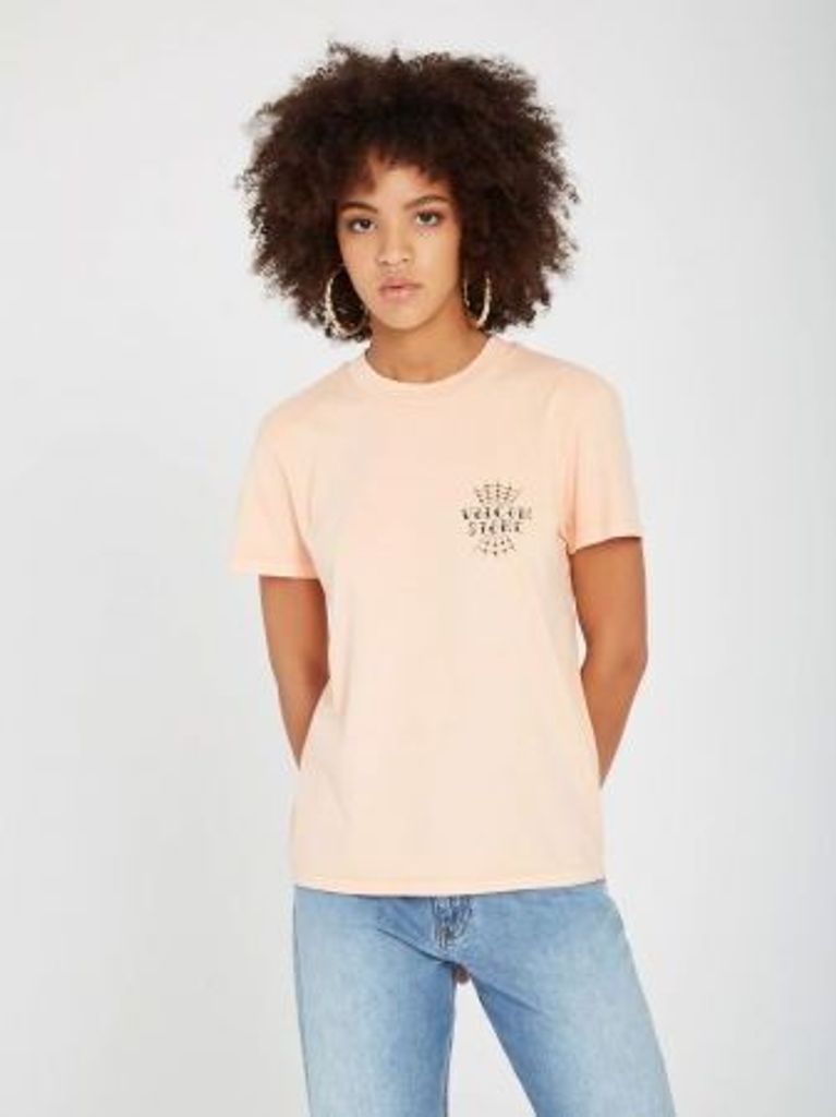 T-SHIRT VOLCOM Volchedelic WMS - orange - S