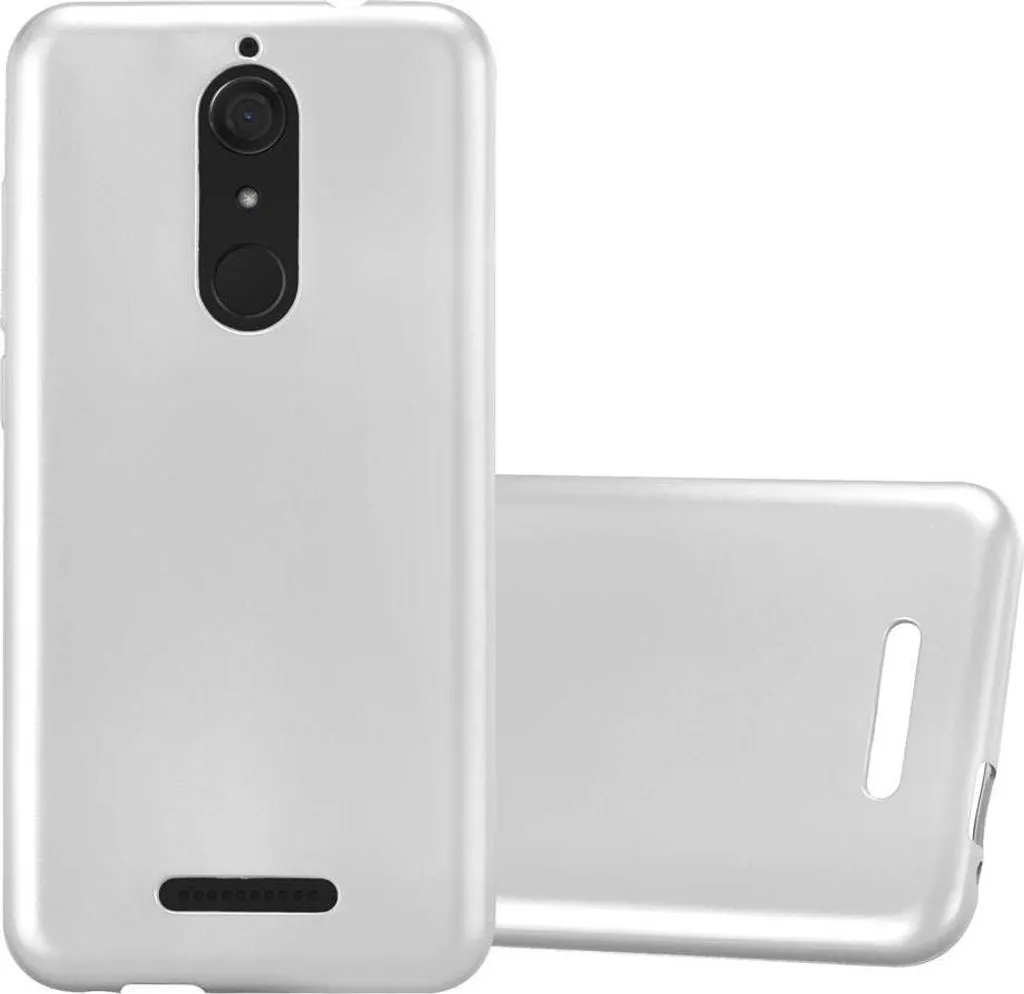 Cover Wiko View Cadorabo Argento: L'Accessorio Glamour in TPU