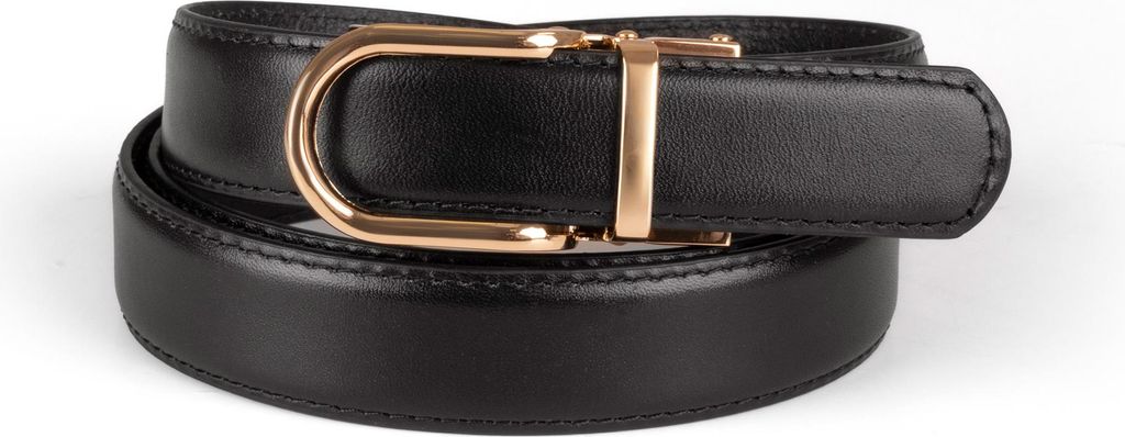 Vivisence Damen Ledergürtel Gürtel Echtleder goldene Schnalle Modischer P0005