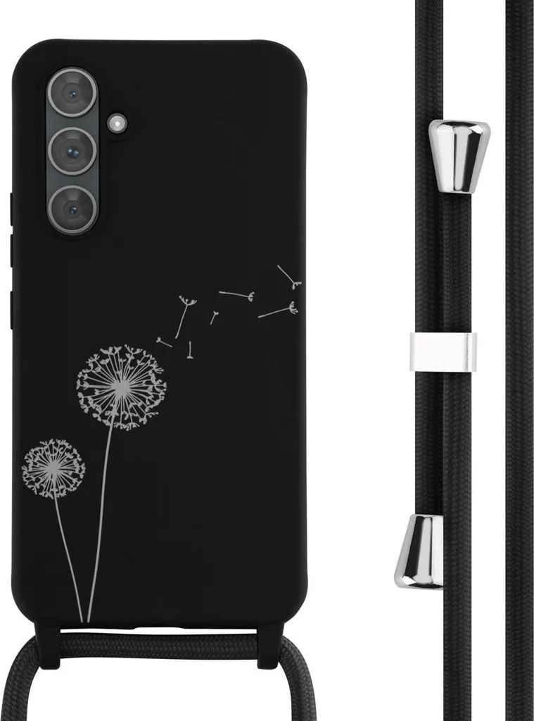 Cover imoshion Dandelion Black per Samsung A54 5G con Laccio Regolabile