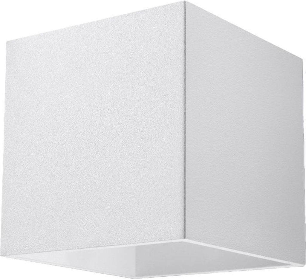 Wandleuchte QUAD 1 weiß 1xG9 8W Aluminium 10x12x10cm Sollux Produktbild 