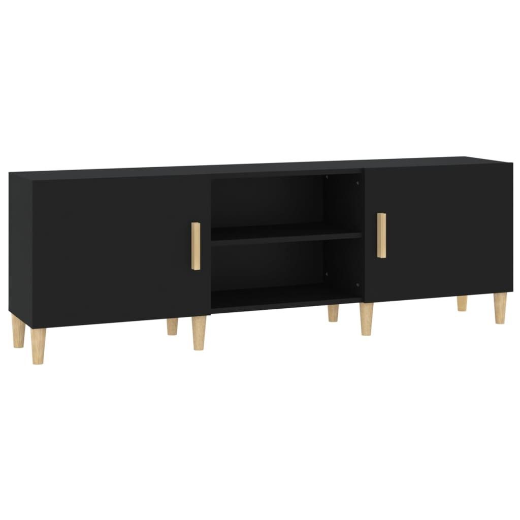 vidaXL TV-Schrank Schwarz 150x30x50 cm Holzwerkstoff Produktbild 