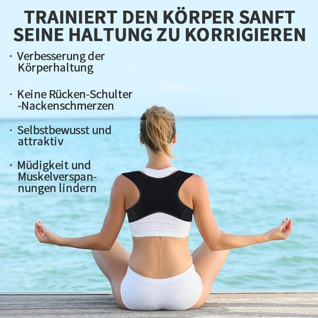 Haltungskorrektur Stab & Widerstandsbänder - Yoga Stab Für Rücken Und Nacken
