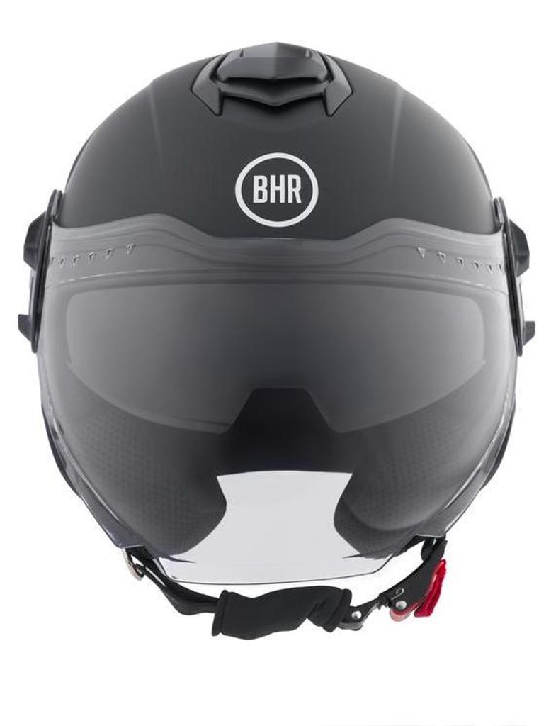 BHR 830 FLASH, Jethelm Doppelvisier ECE 22.06, Leichter & komfortabler Jethelm mit innenliegender Sonnenblende, Matt-Schwarz, M
