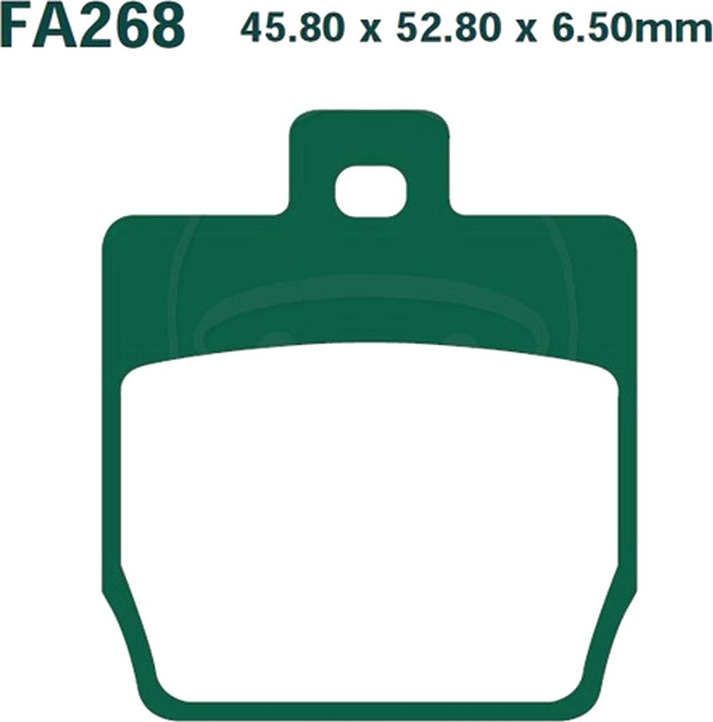 Bremsbeläge Hinterrad für MBK YQ 50 F1 Nitro Assistance Baujahr 1998-2001 Bremsklotz von EBC - Neu