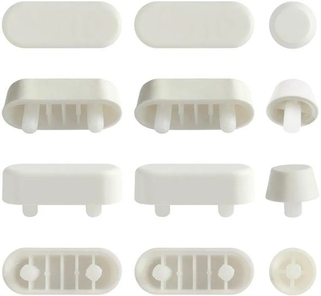 Tampons amortisseurs de rechange pour lunette de WC - Pack de 12 pièces