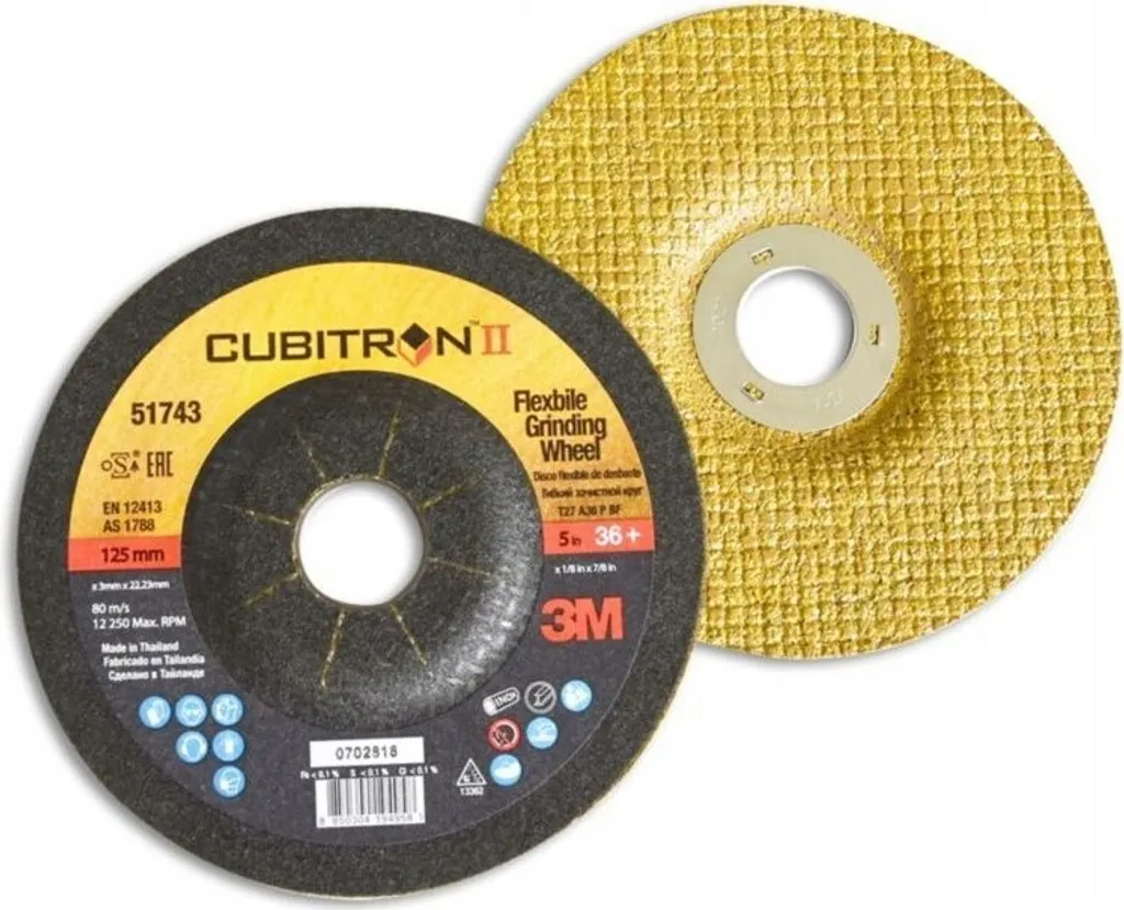 Disque à ébarber 3M pour meuler les soudures d'acier en T27