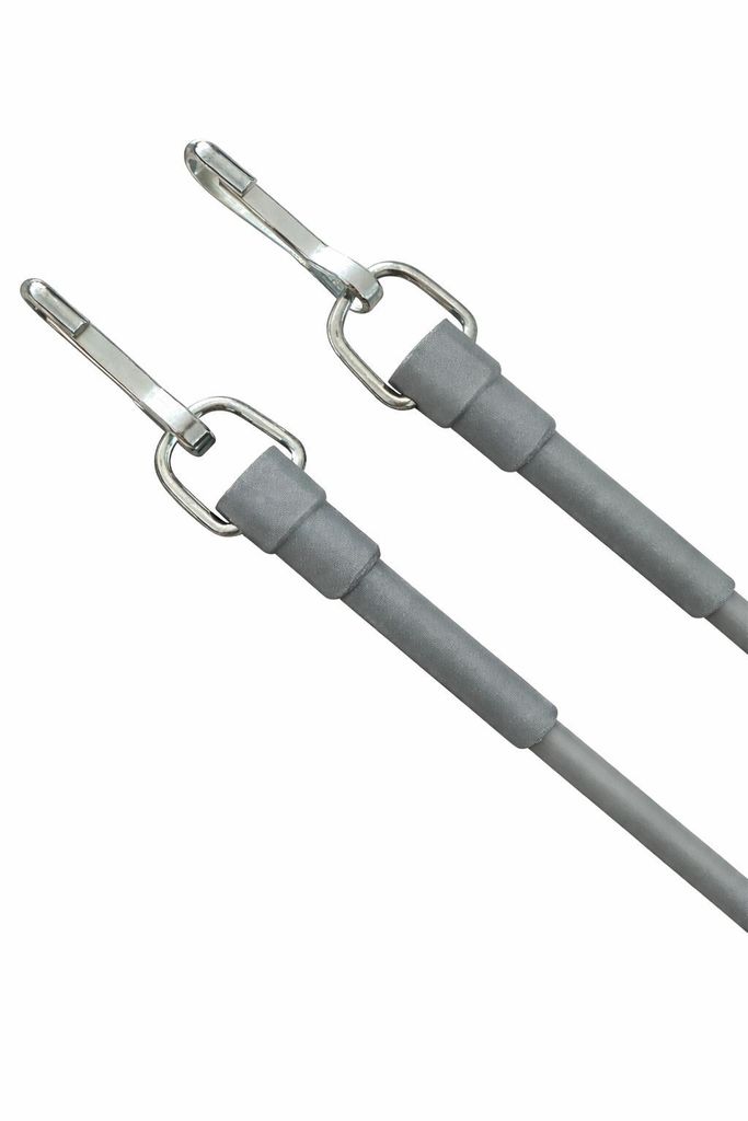 rewagi Schleuderstab für Gardinen & Vorhänge – Gardinenbedienungsstab – Vorhangbedienung – Grau – 75 cm – 2 Stück