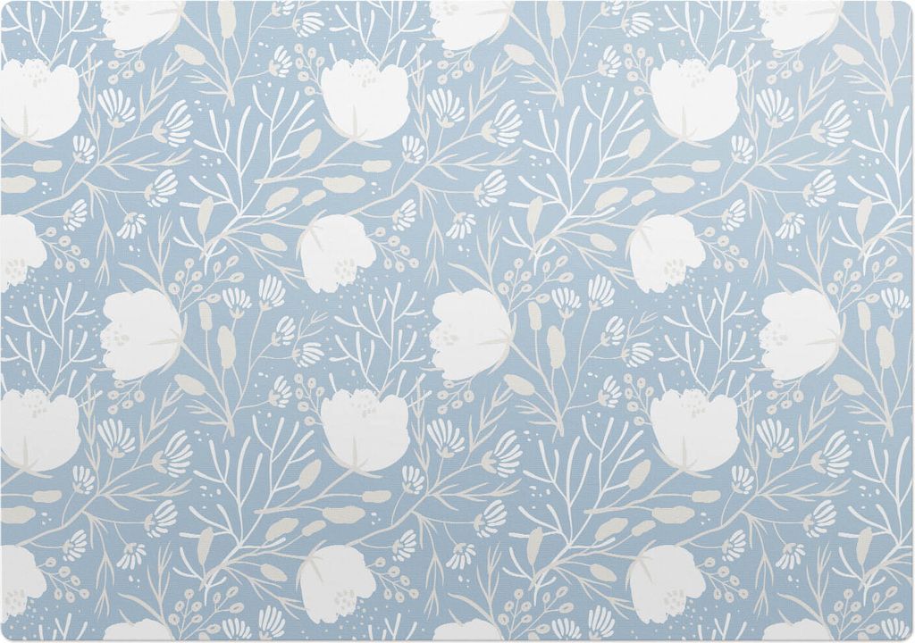 Florales Retro-Muster – Bodenschutzmatte – Rutschfest – Schutzmatte für Büro – Vinylmatte – Stuhlunterlage – 100 x 100 cm