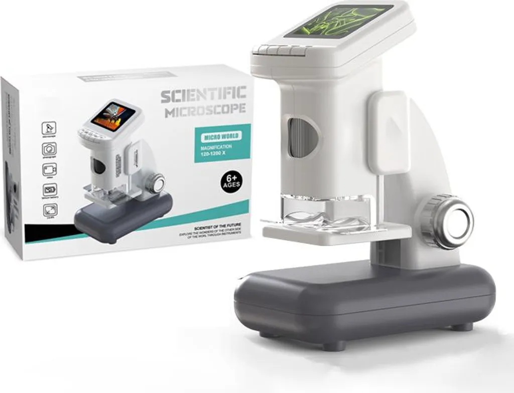 Zimilo Microscope numérique pour enfants 120-1200x : Enregistrement Vidéo