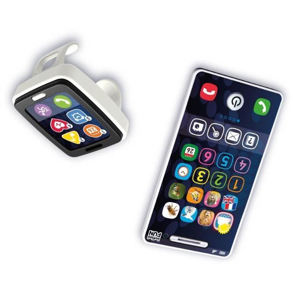 Spielzeug Telefon und Fitness Uhr Set, Kleinkind Lernspielzeug, Realistische Imitation, Ab 18 Monaten