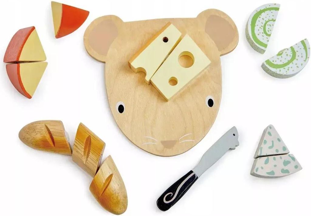 Tender Leaf Holz Spielzeug Käse Schneidebrett - Spielset für Kinder