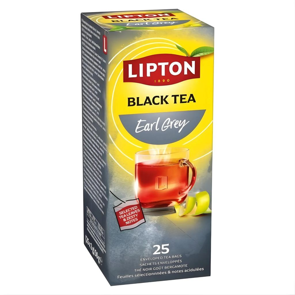 Lipton - Tee Lipton Feel Good Selection Tea Earl Grey 25x1.5gr | Packen Sie ein 25 -Stück | 6 Stück