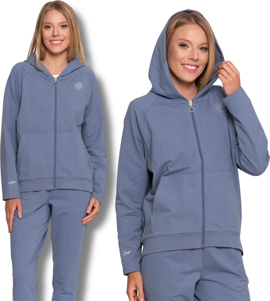 Damen-Sweatshirt Mit Reissverschluss Und Kapuze Classic Moraj S