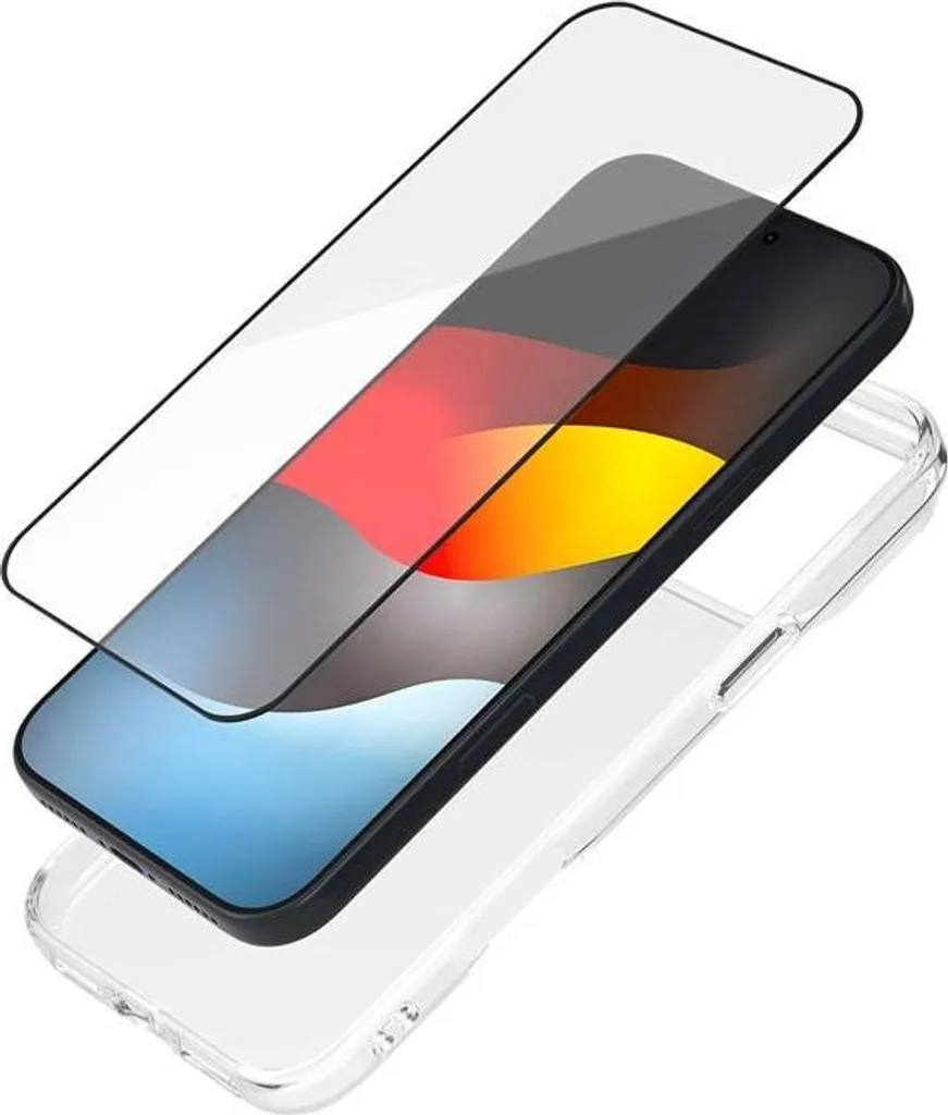 Custodia per telefono + vetro temperato, iPhone 17 Pro Max, SmartFrame, protezione integrale