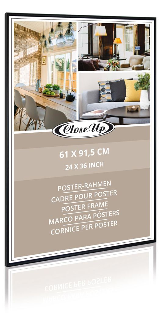 Posterrahmen 61 x 91,5 cm schwarz Produktbild 