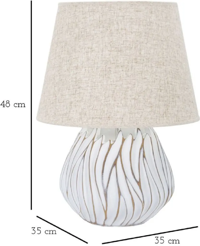 Lampe de Table Honduras E27 Mauro Ferretti : Éclairage Douceur 48 cm