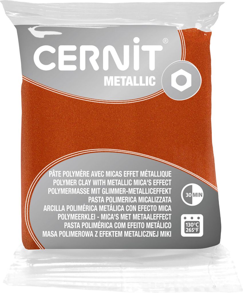 Cernit Polymer Clay Metallic Polymer-Ton Rust 56 g
