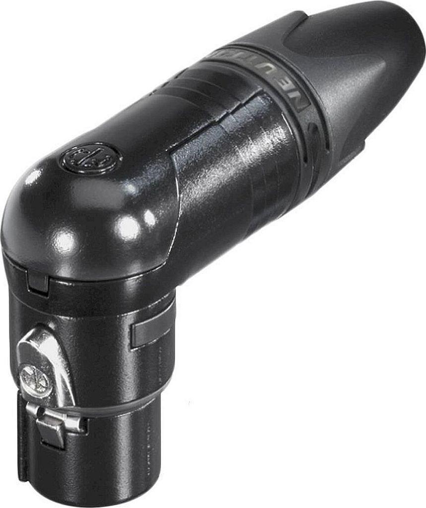 NEUTRIK XLR-Steckverbinder Buchse, gewinkelt Polzahl: 4 Schwarz NC4FRX-B 1 St