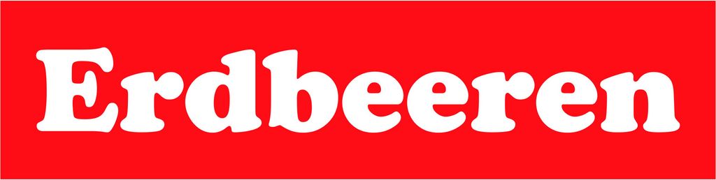 KIWISTAR - Werbeplane - Erdbeeren - 150cmx50cm - Plane Banner Gerüstplane
