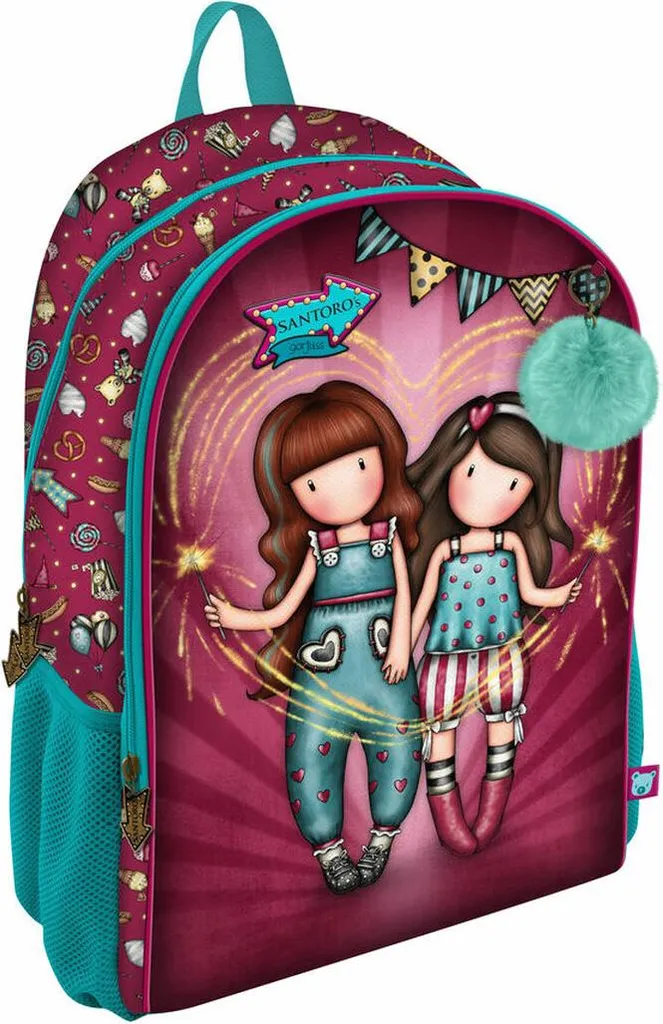 Sac à dos Gorjuss Fairground Fireworks Rosa 21L par Santoro London
